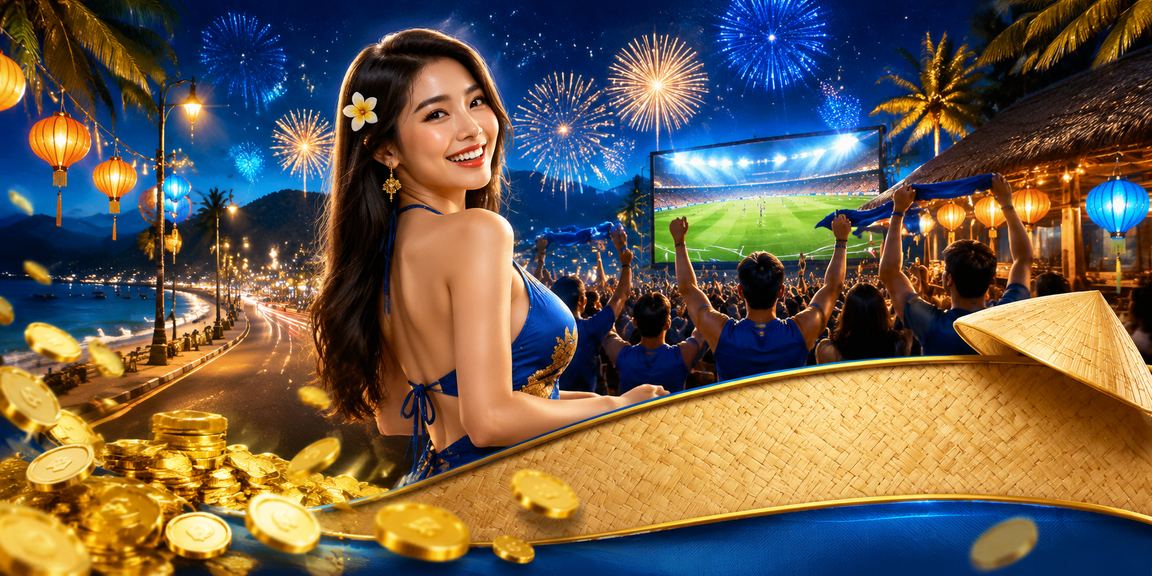 Người đội nón lá Mũi Né thư giãn và theo dõi kèo bóng đá trên điện thoại